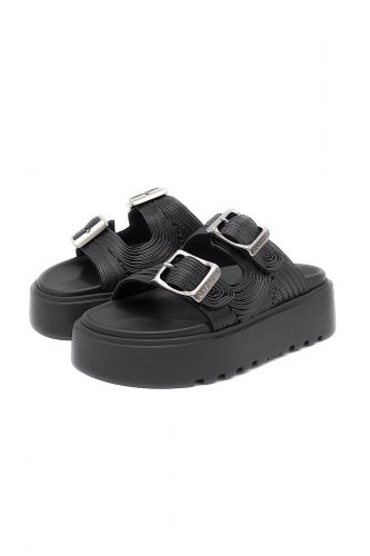 Mule en cuir noir CASADEI | Marine