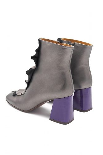 Boots en cuir métalisé gris CHIE MIHARA | Marine