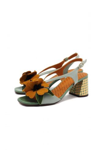 Sandales bleu ciel et fleur camel CHIE MIHARA | Marine