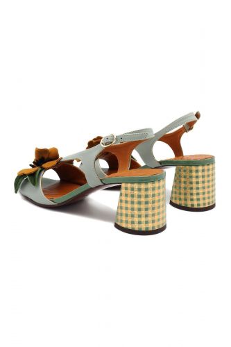 Sandales bleu ciel et fleur camel CHIE MIHARA | Marine