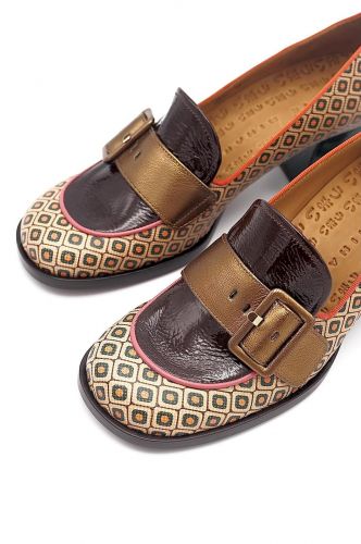 Mocassins à motifs géométriques CHIE MIHARA | Marine