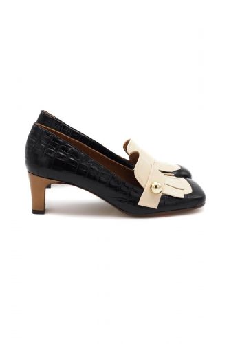 Chie Mihara mocassin Noir/beige