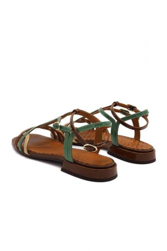 Sandales en cuir à brides multis CHIE MIHARA | Marine