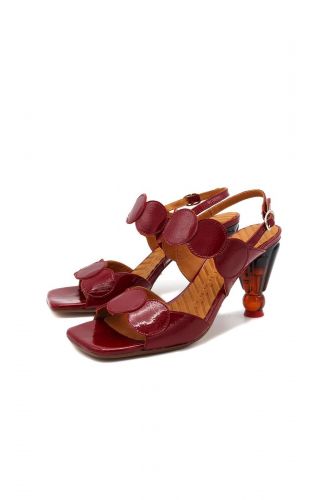 Sandales à talon rouge vernies CHIE MIHARA | Marine