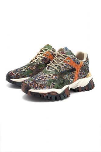 CLJD - JOIA Paris basket bas Vert femmes (multi strass green orange - F033 - 8207) - Marine | Much more than shoes