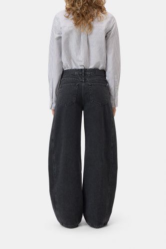 Jeans denim gris barrel CLOSED | Marine Auvelais 