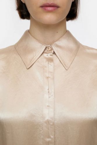 Chemise en satin champagne CLOSED | Marine