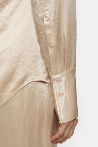 Chemise en satin champagne CLOSED | Marine