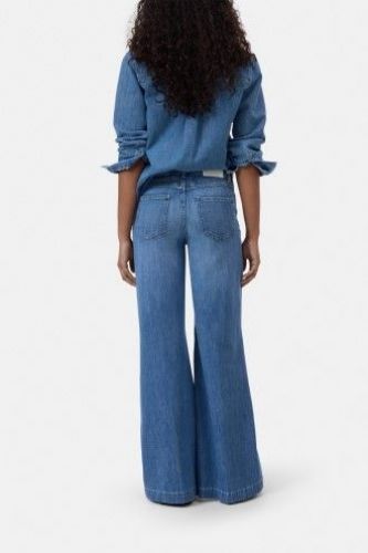 Closed Femme pantalon Jeans femmes (jeans jambes large dans le bas - GLOW UP mid blue) - Marine | Much more than shoes