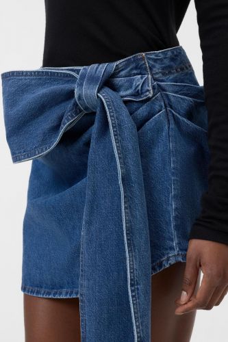 Closed Femme jupe Bleu femmes (Jupe jeans maxi noeud  - C93300 Mini jupe denim mid blu) - Marine | Much more than shoes