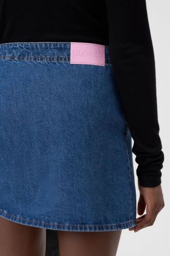 Closed Femme jupe Bleu femmes (Jupe jeans maxi noeud  - C93300 Mini jupe denim mid blu) - Marine | Much more than shoes