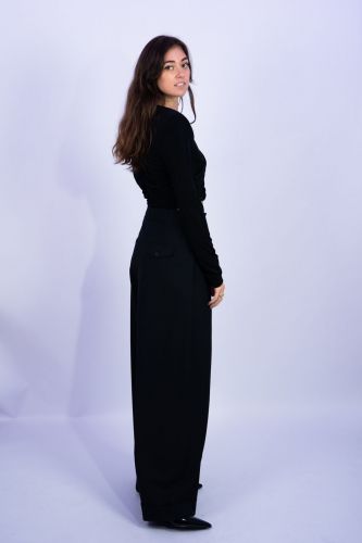 Pantalon noir large CLOSED | Marine