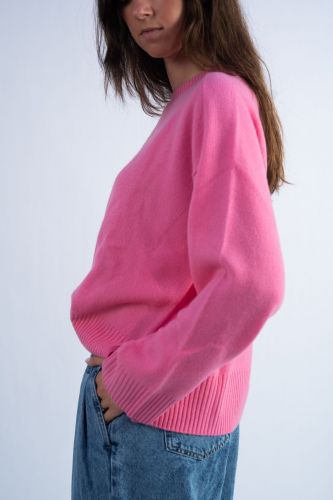 Pull rose avec découpes sur le côté CLOSED | Marine