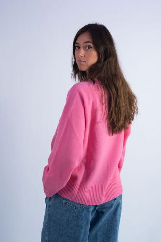 Pull rose avec découpes sur le côté CLOSED | Marine