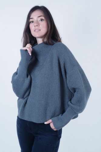 Pull court en maille vert CLOSED | Marine