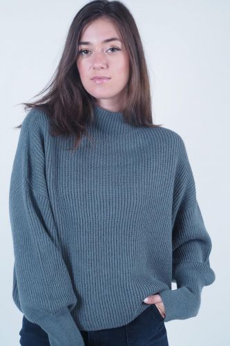 Pull court en maille vert CLOSED | Marine