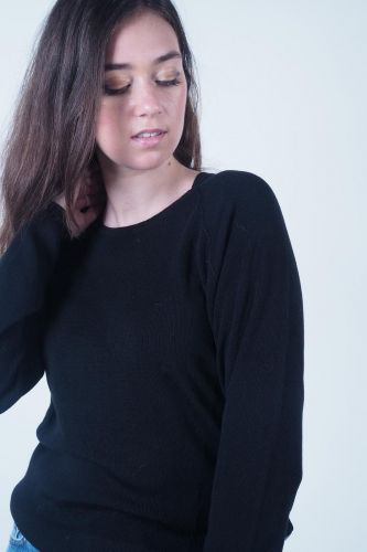 Pull en mailles fines noir CLOSED | Marine