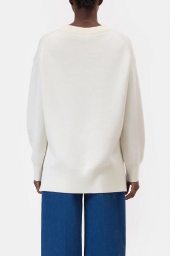 Pull long écru 100% laine CLOSED | Marine