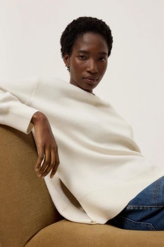 Pull long écru 100% laine CLOSED | Marine