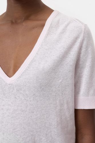 Tee-shirt à maille fine rose CLOSED | Marine