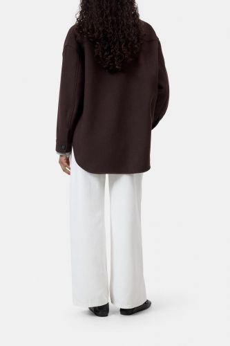 Surchemise oversize en laine marron CLOSED | Marine