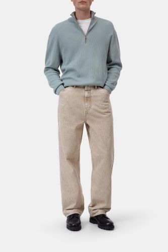 Pull demi zip bleu CLOSED | Marine Auvelais 