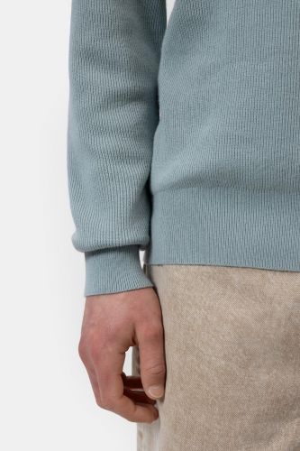 Pull demi zip bleu CLOSED | Marine Auvelais 