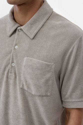 Closed Homme polo Gris hommes (polo éponge coton gris moyen - C85298 gris) - Marine | Much more than shoes