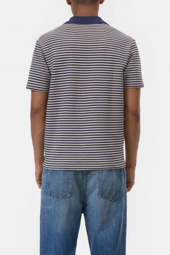 Polo marinière à zip CLOSED | Marine