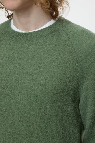 Closed Homme pull Vert hommes (Pull bouclette mousse tout doux - C86253 sauge) - Marine | Much more than shoes