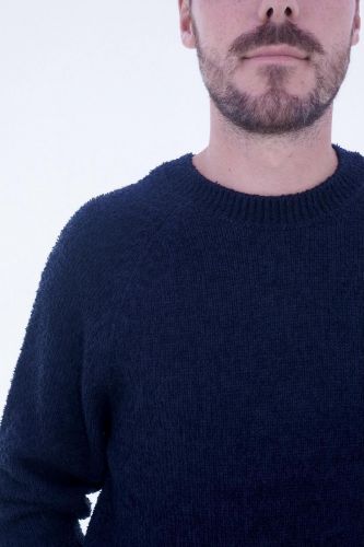 Closed Homme pull Bleu hommes (Pull effet bouclette - C96253 navy) - Marine | Much more than shoes