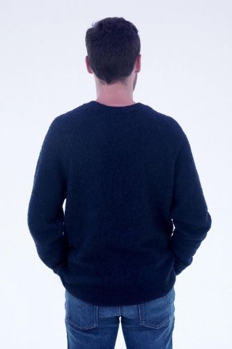 Closed Homme pull Bleu hommes (Pull effet bouclette - C96253 navy) - Marine | Much more than shoes