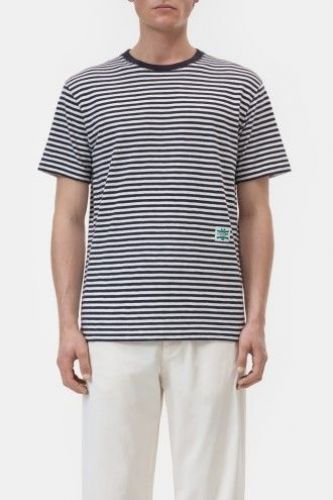 Closed Homme tee-Shirt Bleu/blanc