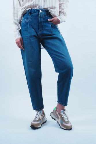 Jeans bleu à pinces CLOSED | Marine