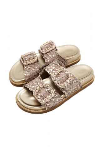 Mules 2 brides or CORAL BLU | Marine