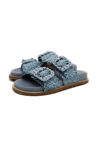 Mules 2 brides bleu jean CORAL BLU | Marine