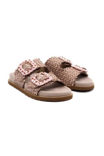 Mules 2 brides rose CORAL BLU | Marine