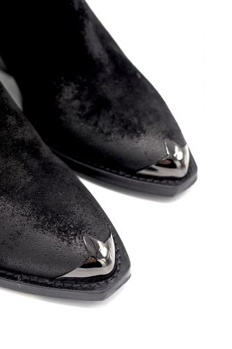 Curiositè boots Noir femmes (CURI-Tiag TH - 1621P Tiag croute noire pointe) - Marine | Much more than shoes