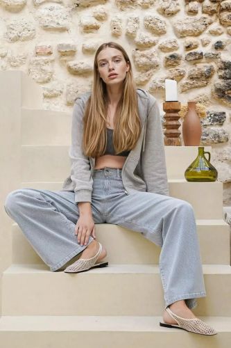 Jeans à rayures DENIM STUDIO | Marine