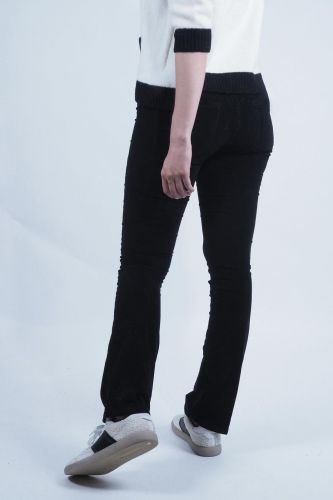 Denim Studio pantalon Noir femmes (Pantalon bootcut - BROOKE velours lisse) - Marine | Much more than shoes