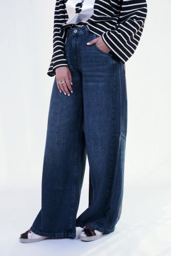 Jeans large foncé DENIM STUDIO | Marine