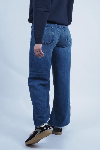 Denim Studio pantalon Jeans femmes (Pantalon large parfait - JUDE tencel bleu) - Marine | Much more than shoes