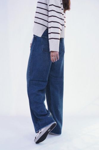 Jeans large bleu moyen DENIM STUDIO | Marine