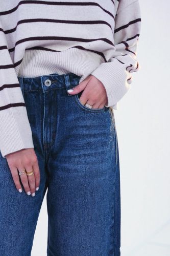 Jeans large bleu moyen DENIM STUDIO | Marine