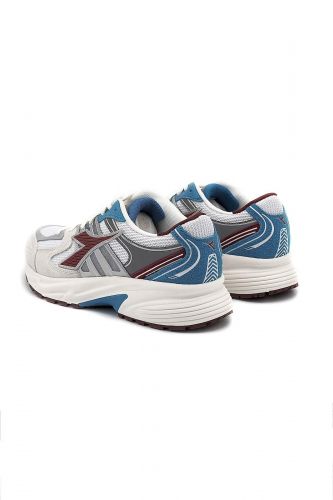 Baskets en cuir & nubuk blanc DIADORA |  Marine