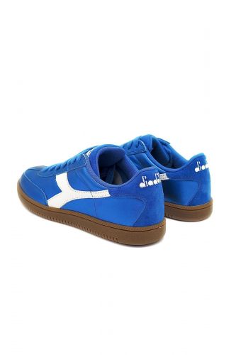 Baskets en cuir métalisé bleu DIADORA |  Marine