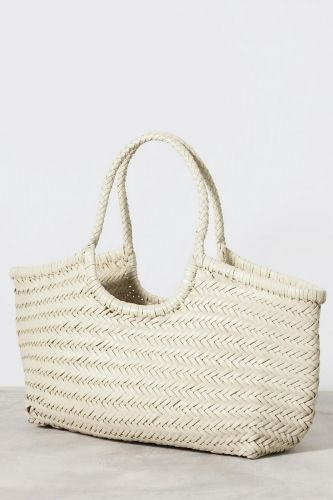 Dragon Diffusion sac Ecru femmes (Panier tressé L: 46 cm H:22 cm - NANTUCKET Big ecru) - Marine | Much more than shoes