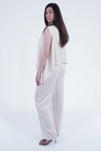 Blouse fluide écru ELEH | Marine