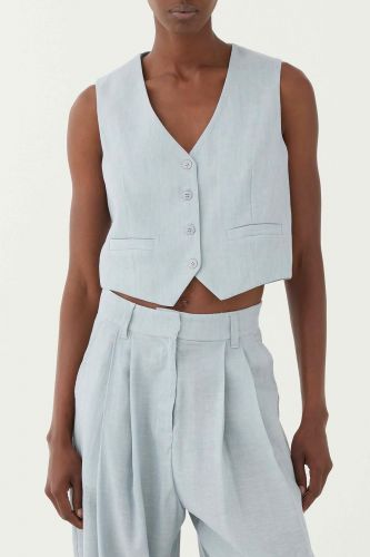 Eleh gilet Ciel femmes (Gilet mec ciel - 0309 céleste) - Marine | Much more than shoes