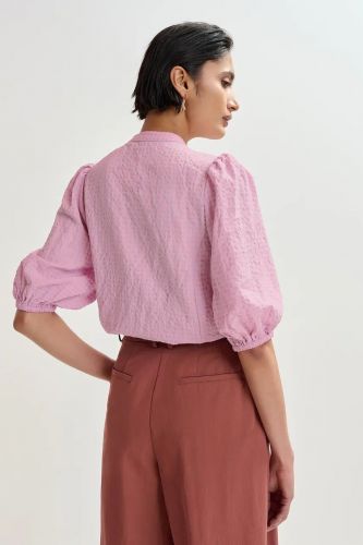 Chemise rose clair sequins rouges ESSENTIEL ANTWERP | Marine